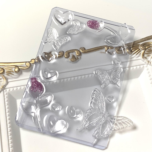 蕾多色アリ】B8 硬質ケース デコ トレカケース レジン