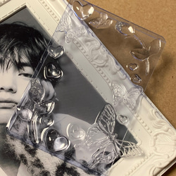 蕾多色アリ】B8 硬質ケース デコ トレカケース レジン ハンドメイド