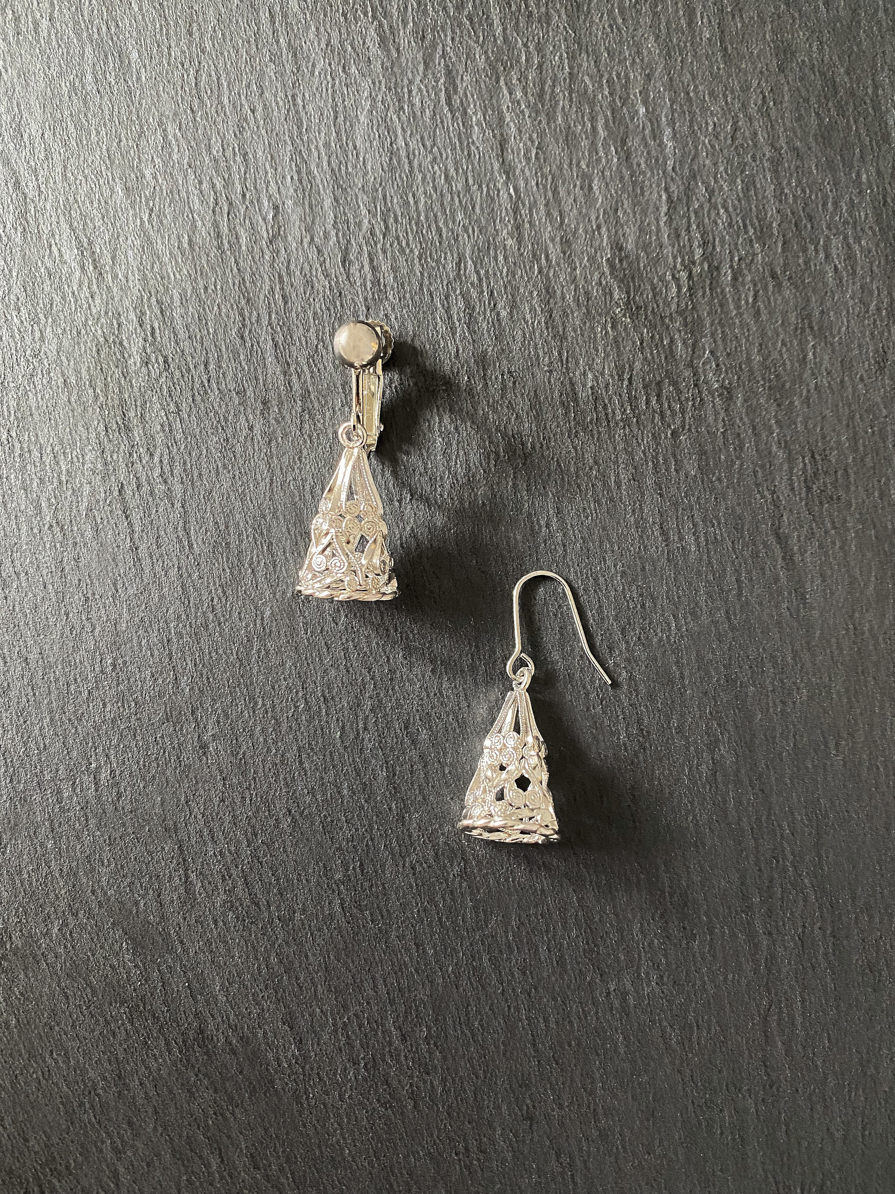 【銀線細工】Coneピアスorイヤリング/SV925