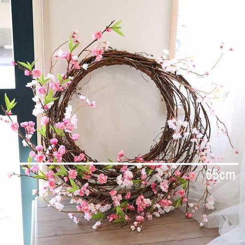 季節のリース 特大 桜のリース ディスプレイ 玄関 ウェルカムスペース