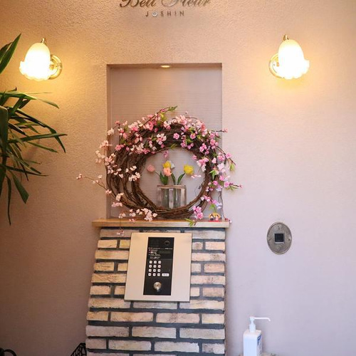 季節のリース 特大 桜のリース ディスプレイ 玄関 ウェルカムスペース