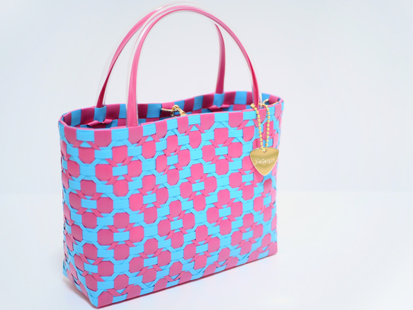 花柄トートバッグ ピンク 花柄 トートバッグ Sサイズ