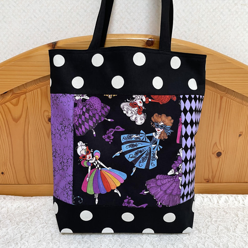 ロラライハリス トートバッグ＊マスカレード＊B トートバッグ YUKI 