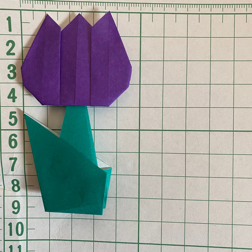 折り紙 春の花 チューリップ カラフルカラー b 小 20本 壁面飾り 施設