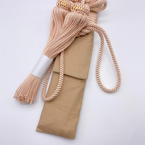 受注生産】はこせこ かいけん【婚礼/筥迫 懐剣2点セット】カフェオレ色  