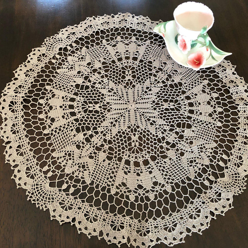 ハンドメイド レース編みドイリーNo.14 その他インテリア雑貨 Kazoo  