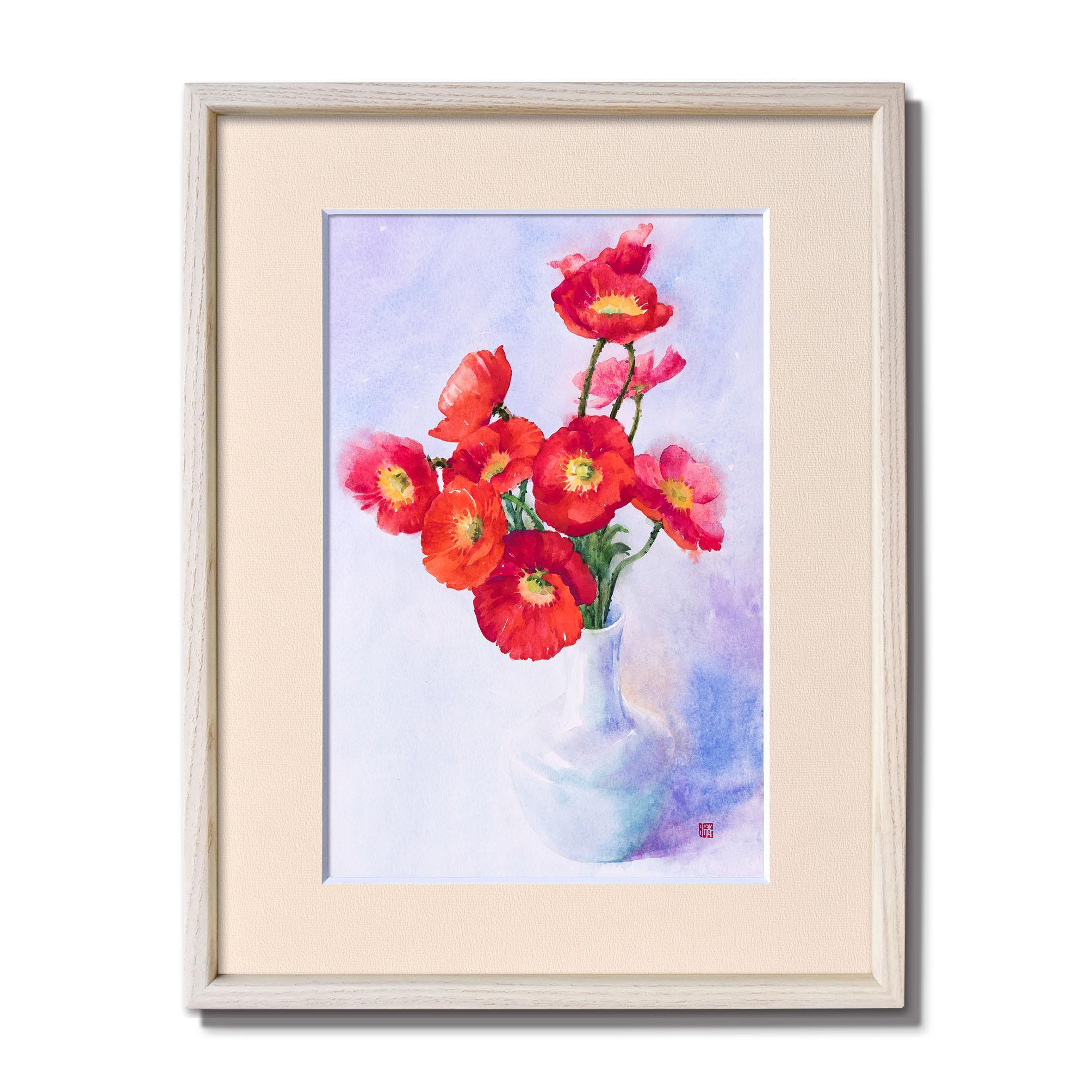 絵画】ボタニカルアート 「アネモネ」原画