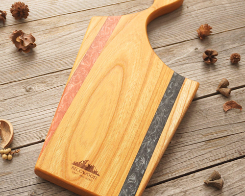 在庫切れ【レジンカッティングボード】けやき [C466] まな板