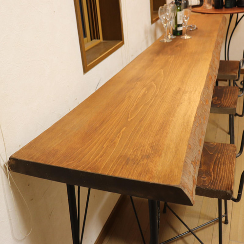 天然尾州ヒノキ 1枚板 テーブル カウンター(値下げ↓)