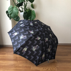 【受注生産】黒ブドウとアーティチョークの雨傘　梅雨対策2023 11枚目の画像