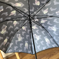 【受注生産】黒ブドウとアーティチョークの雨傘　梅雨対策2023 10枚目の画像