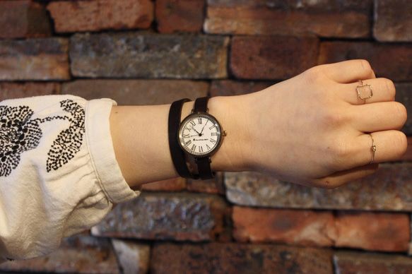 『漢字』クォーツ式手作り腕時計　◆RBQ-5020-K 6枚目の画像