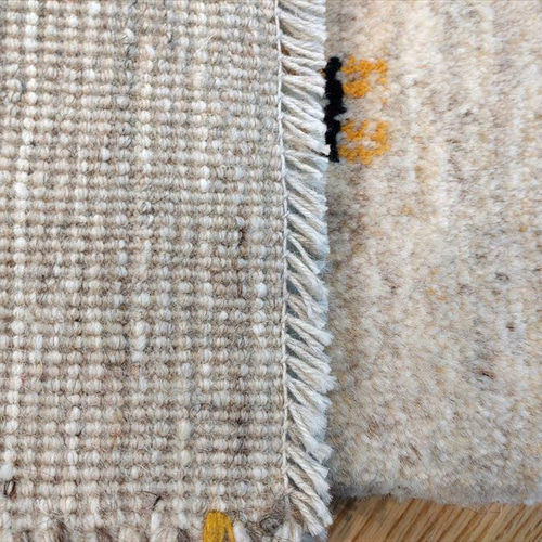 ギャッベ ペルシャ絨毯 80X54cm ギャベ 玄関マット 手織り ラグ 絨毯