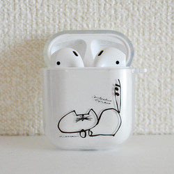 へんてこねこ AirPods Pro or AirPods or AirPods3 ソフトケース 3枚目の画像