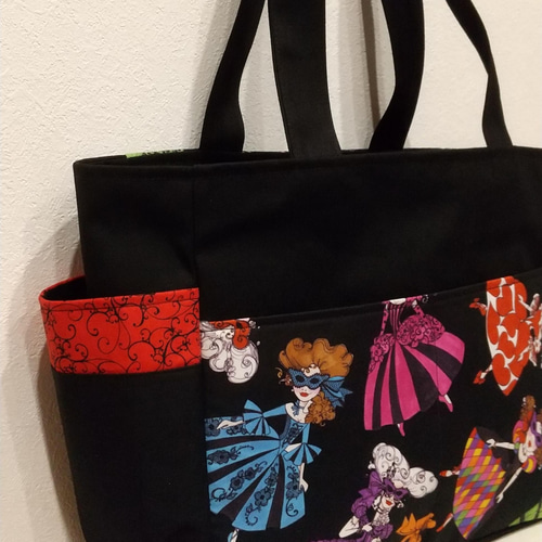 ロラライハリス♡ハンドメイド　大きめトートバッグ ロラライハリス♡ハンドメイド 大きめトートバッグ