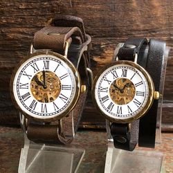 ◆真鍮製　手巻式手作り腕時計◆ LBM-2029 5枚目の画像
