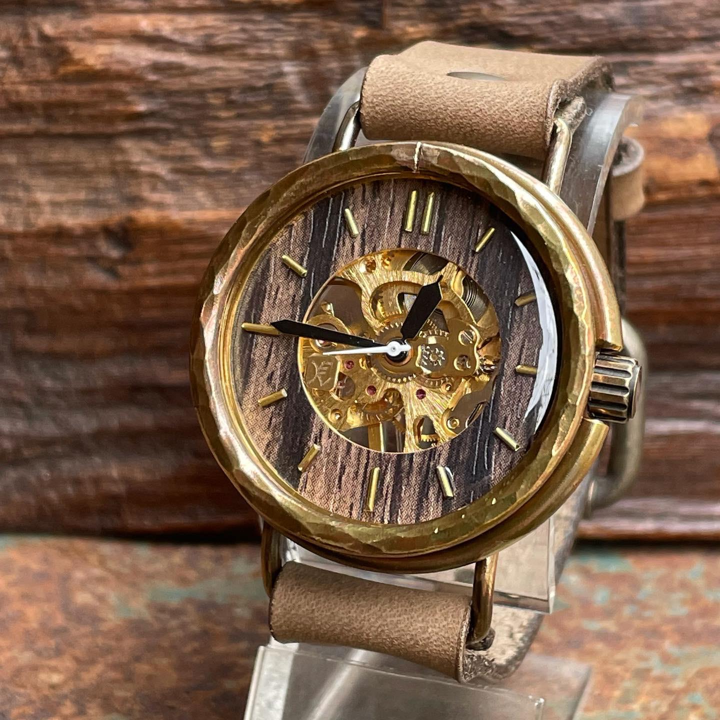 ◆真鍮製　手巻式手作り腕時計◆ LBM-2030