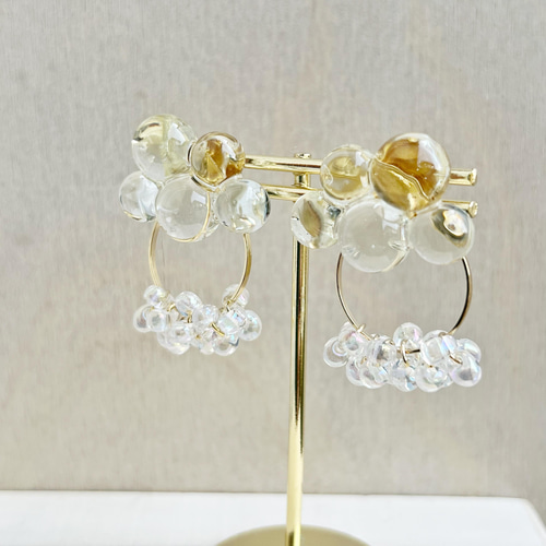 雲モチーフピアス 全品即納】雲ピアス イヤリング アシンメトリー 雲モチーフ