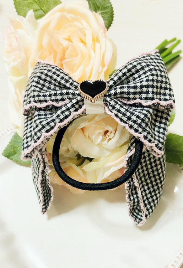 ギンガムチェックリボン ヘアゴム キッズ ヘアゴム D☆Lilly 通販