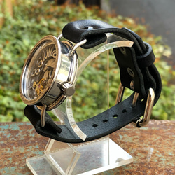 ◆SILVER製　SUN&MOON機能付　手巻式手作り腕時計◆LSM-1001-SM 2枚目の画像