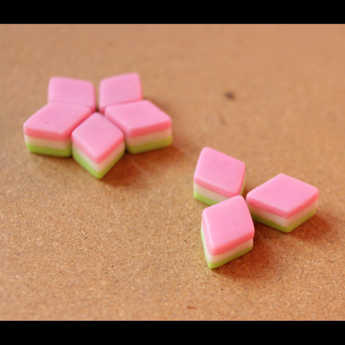 ひな祭りといえば 』ひし餅 ピアス・イヤリング（方側1つ売り