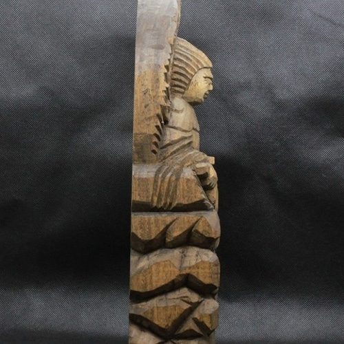 仏像 円空仏 木彫 両面宿儺(高さ:30cm 着色)【受注制作 納期 仏像 円空仏 木彫 両面宿儺(高さ:30cm 着色)【受注制作 納期