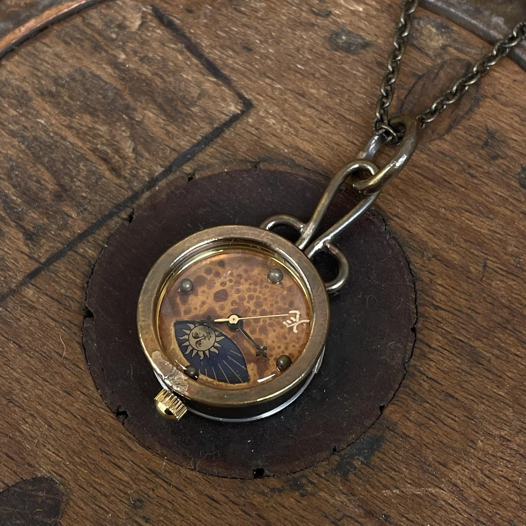 ◆真鍮製　ペンダントタイプ手作り時計◆ PBQ-7004-SM 17,666円