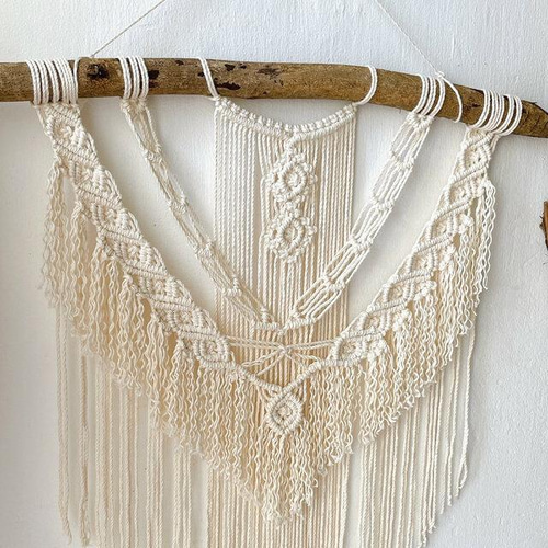 セール 50% マクラメ タペストリー ウォールデコ インテリア 壁掛け