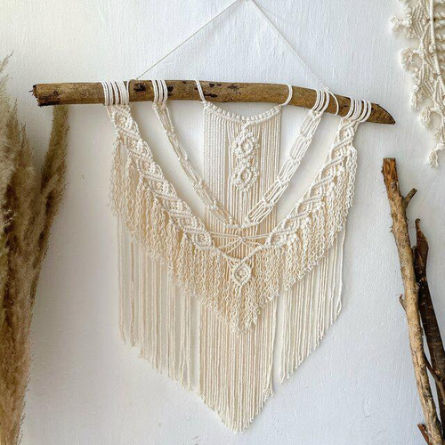 セール 50% マクラメ タペストリー ウォールデコ インテリア 壁掛け