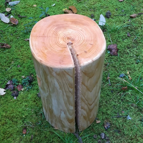 だてかんば丸太椅子スツール