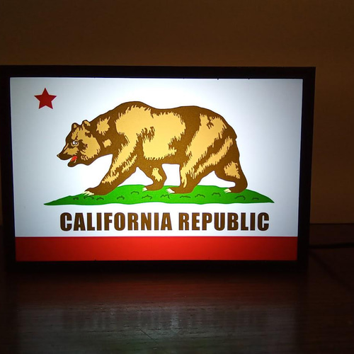 アメリカン雑貨 カリフォルニアパブリック 熊 ミニチュア サイン アメリカン雑貨 カリフォルニアパブリック 熊 ミニチュア サイン
