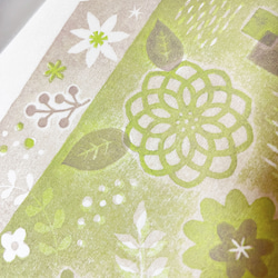 草花の木版画 / A4 / 額無し 5枚目の画像