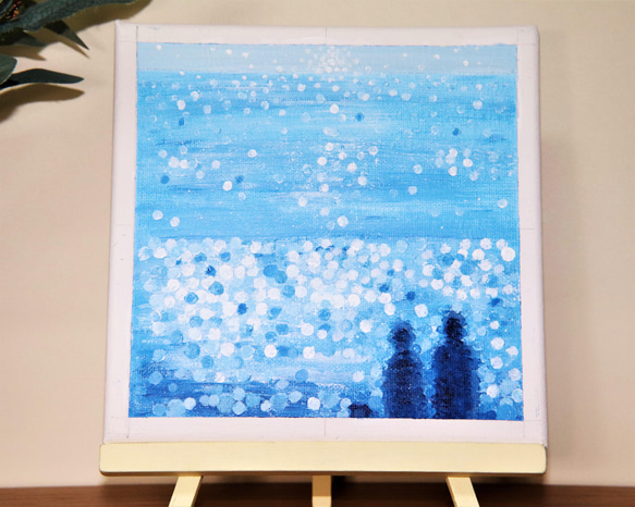 夏が終わる/アクリル画 キャンバス 原画 S0号 玉ボケ 光の海 夏が終わる/アクリル画 キャンバス 原画 S0号 玉ボケ 光の海