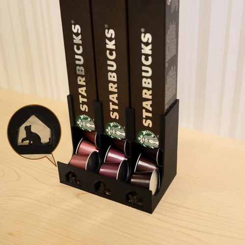 選べるワンポイントのネスプレッソカプセルホルダー オリジナル3本用