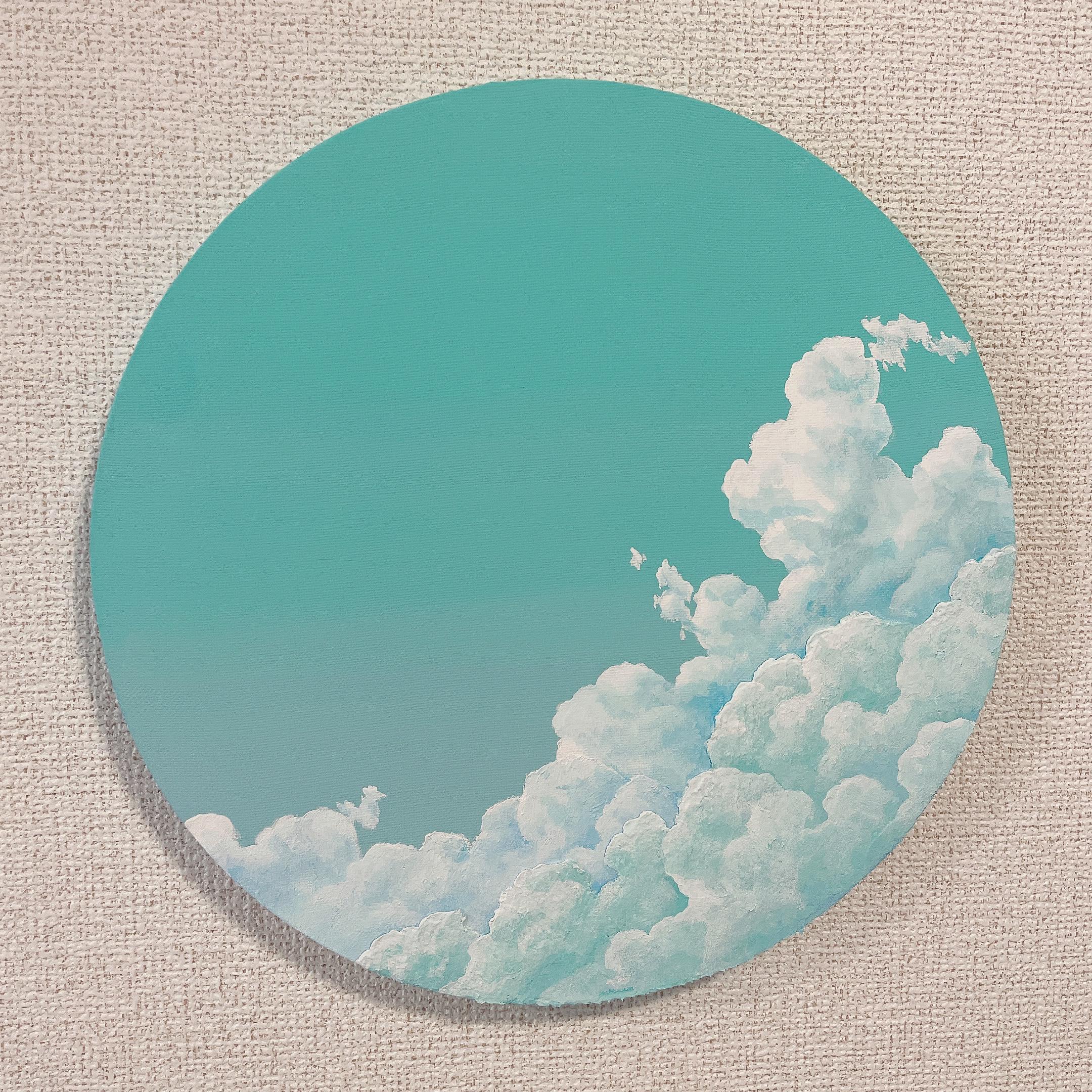 【お1人様1点限り】 絵画 空・絵画『泡沫雲』-アクリル画- 麗-Lei- 13416958 通販 絵画
