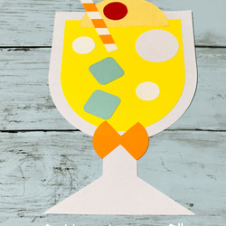 しゅわしゅわ○。クリームソーダ黄色 製作キット 5セット 保育 壁面