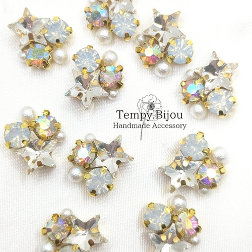 Princess♡スワロフスキービジューハート》ピアス/イヤリング - N