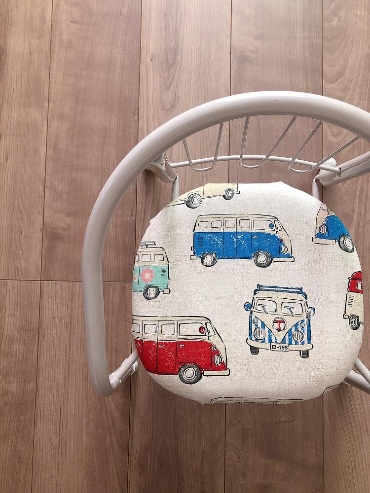 order】ニコちゃん ランチョンマット デニム風 巾着 シンプル 無地