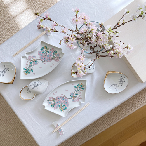 扇皿5枚セット 中皿 Aya 通販 13417475｜Creema(クリーマ)