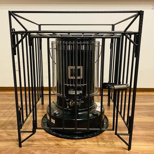 トヨトミ ks67h ストーブガード 黒 手作り アイアン ストーブ