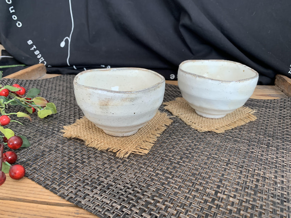 荒土粉引の器 荒土粉引の器