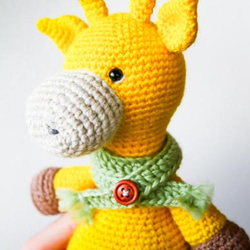 あみぐるみ　キリン　手作り　かぎ針　Hand Made Giraffe 4枚目の画像