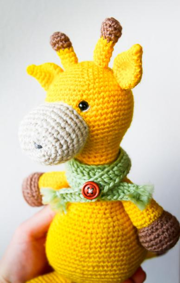 あみぐるみ　キリン　手作り　かぎ針　Hand Made Giraffe 4枚目の画像