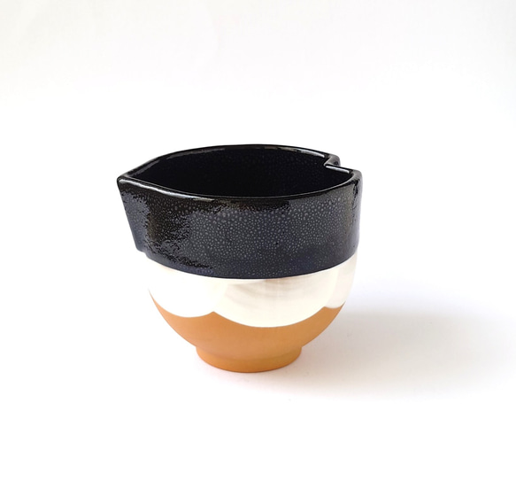 天目が出来ていく様子をそのまま作品に！　BEAK　BOWL（TYPE４）　陶器 1枚目の画像