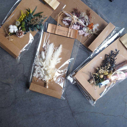 【今だけsale】dry preserved flowers taba　ドライフラワー　プリザーブドフラワー　パッケージ 3枚目の画像