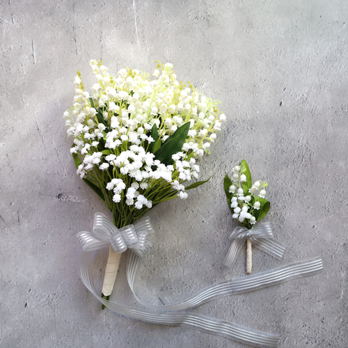 すずらんSweetness♡ブーケ クラッチブーケ ブライダル ウェディング