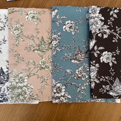 カットクロスセット！『Toile de Jouy　トワルドジュイ　 花と鳥』～巾約50cm×55cm　7色セット～ 3枚目の画像