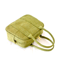 ［販売用］mini boston bag(Ssize) col:olive green 2枚目の画像