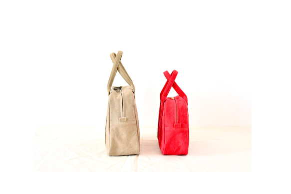 ［販売用］mini boston bag(Ssize) col:olive green 7枚目の画像