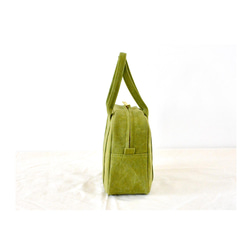 ［販売用］mini boston bag(Ssize) col:olive green 3枚目の画像